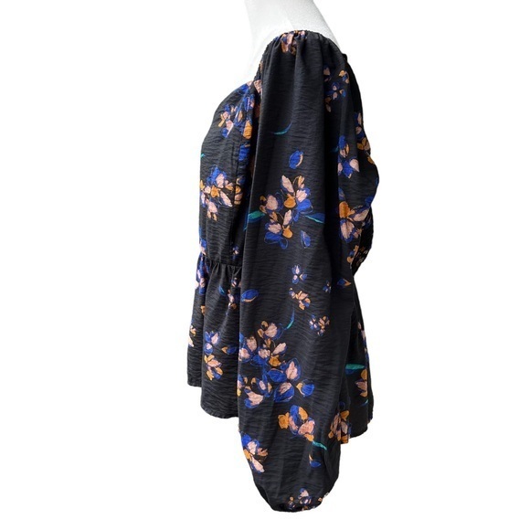 Ava &‎ Viv Women's Top Size X
Black Peplum Floral Print Long Sleeve Plus - Picture 10 of 14
